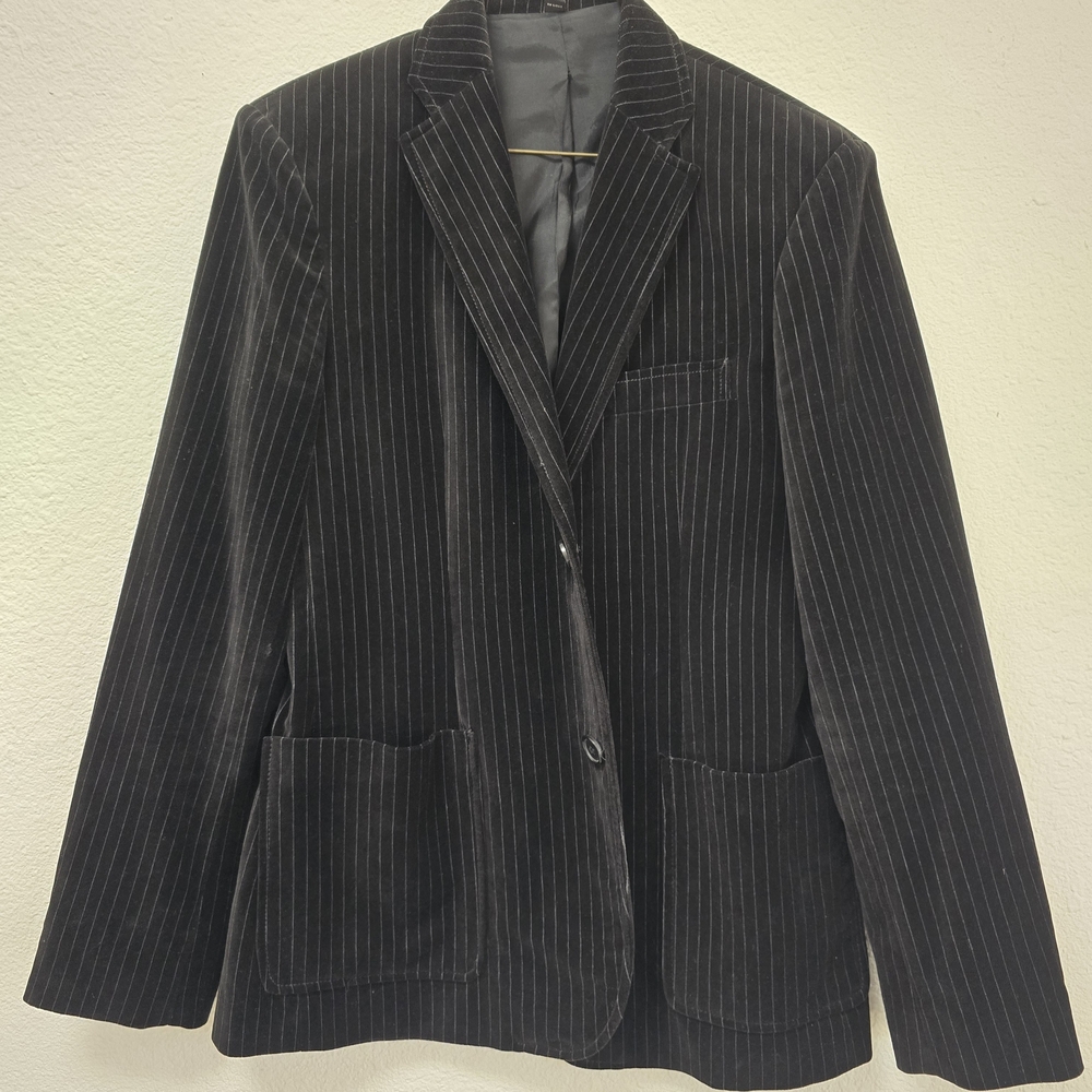 Black Velvet Rivet Classic Black Lined Jacket